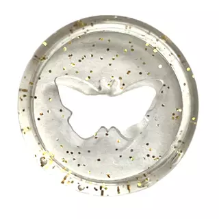 Discos Mariposas Transparente Escarcha * 7 Pz