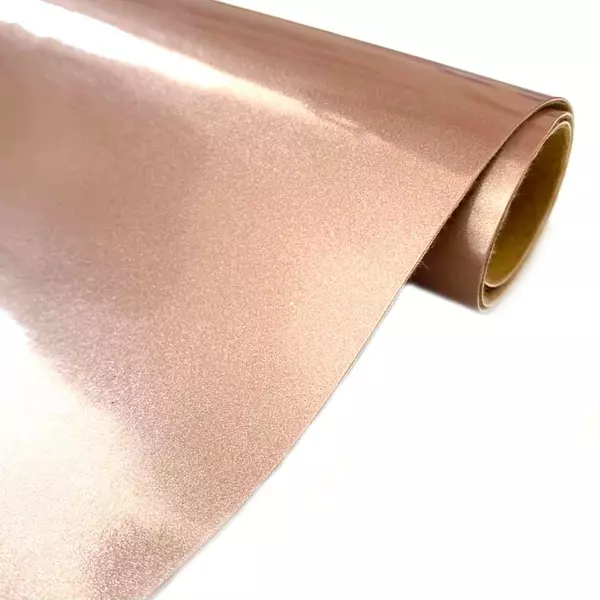 Cuerina Charol Oro Rosa