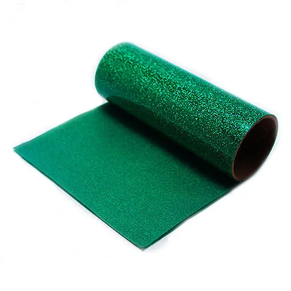 Vinilo Textil Pu Gliter Verde (50 Cm * 50 Cm)
