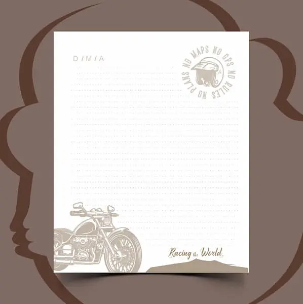100 Hojas Para Agendas Moto
