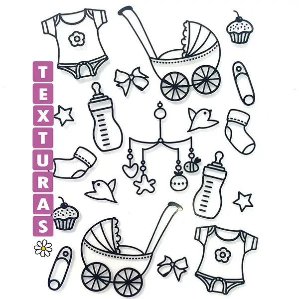 C080 Carpeta Relieve Cosas de Bebe