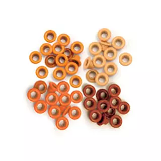 Eyelets Metal Naranja Delgado