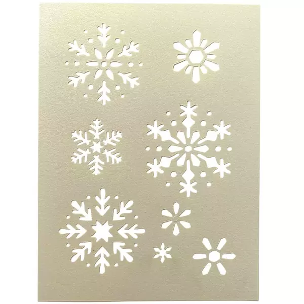 Stencil Copos de Nieve