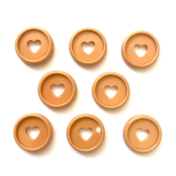 Discos Corazon Nude 2.3 Cm * 8 Pz