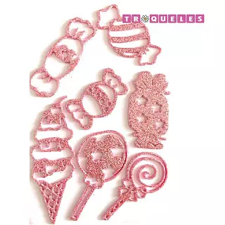 T0528 Troquel Dulces Y Helados * 7 Pz