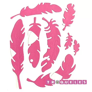 344 Troquel Plumas * 8 Pz