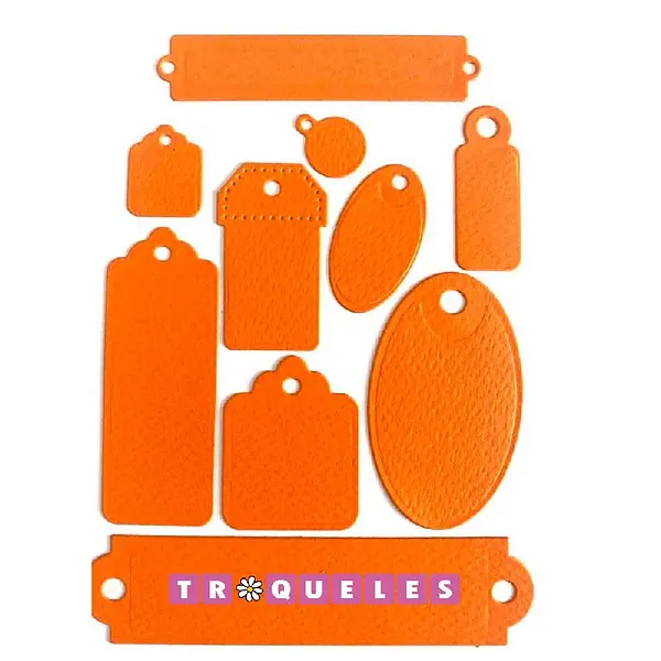 T0743 Troquel Etiquetas * 10 Pz
