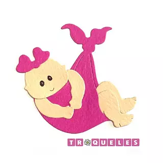 T0916 Troquel Bebe Para Armar