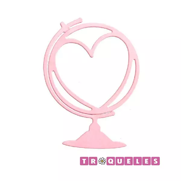 T0884 Troquel Mundo De Corazón