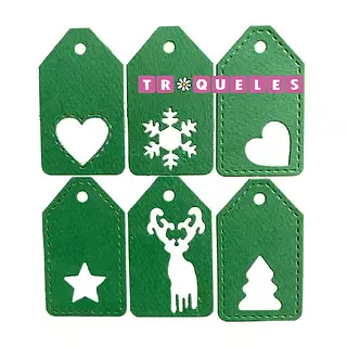 1100 Troquel Tags * 6 Pz