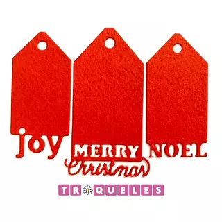 2450 Troquel Etiquetas * 3 Pz