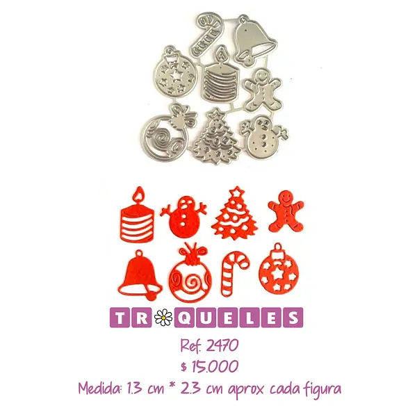 2470 Troquel Cositas Navidad