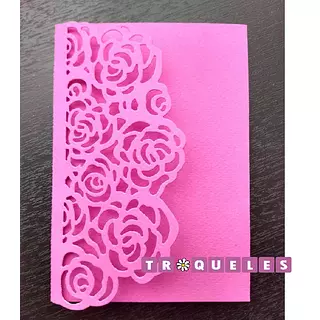 1519 Troquel Borde Rosas Y Bolsillo