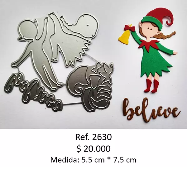 T2630 Troquel Duende Para Armar