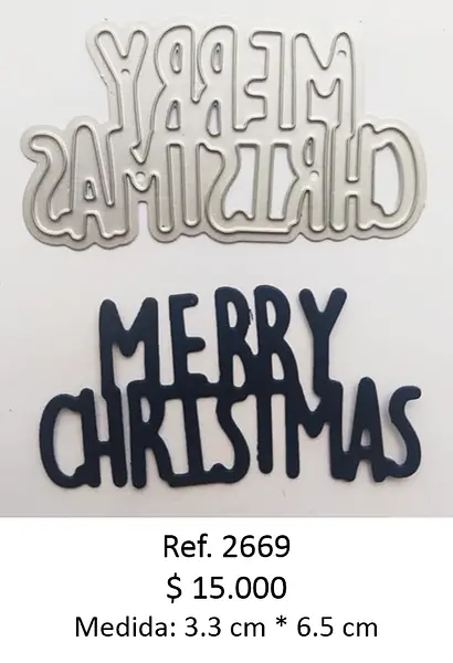 T2669 Troquel Merry Christmas