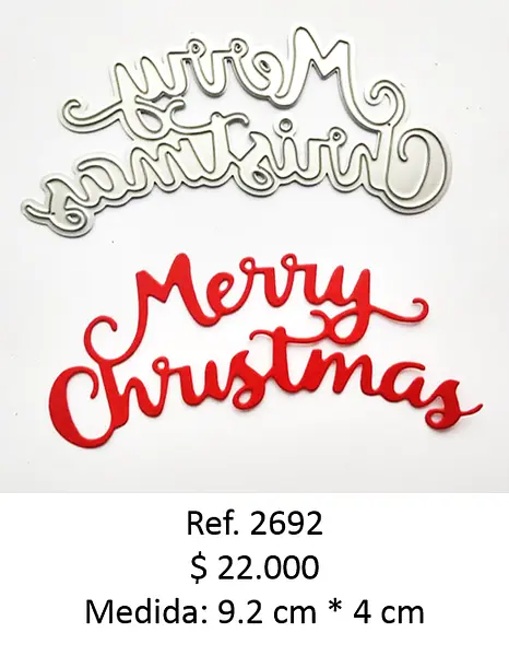 2692 Troquel Merry Christmas
