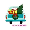 2713 Troquel Carro Navidad