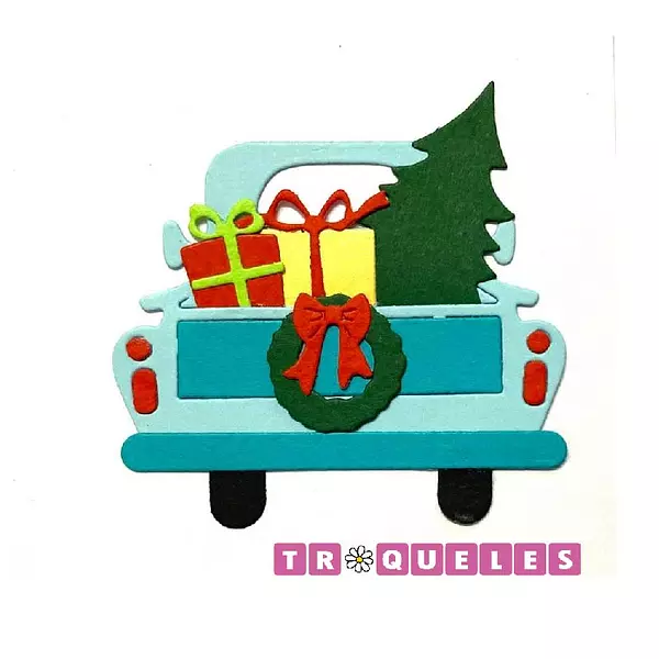 2713 Troquel Carro Navidad