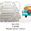 2713 Troquel Carro Navidad