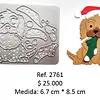 2761 Troquel Perro Navideño
