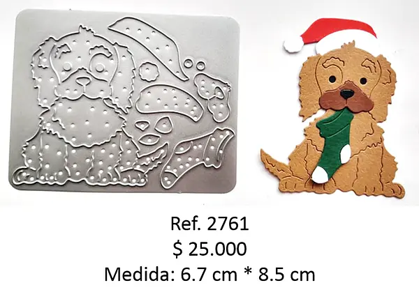 2761 Troquel Perro Navideño