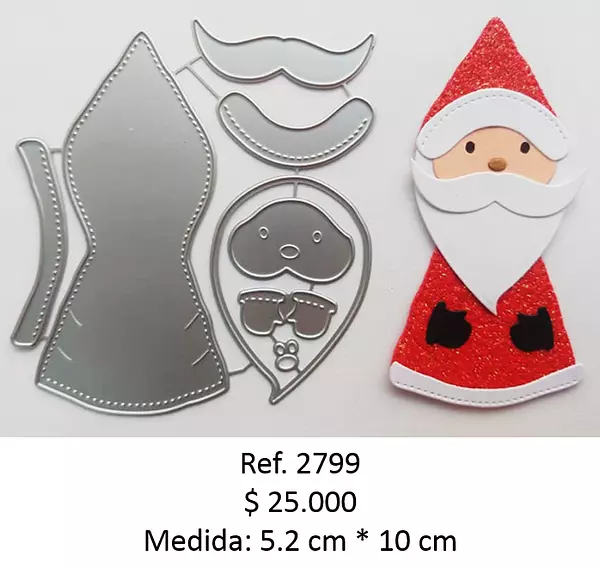 2799 Troquel Papá Noel para Armar