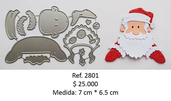 2801 Troquel Cara Papá Noel