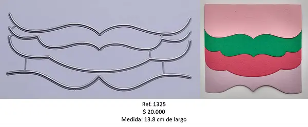 T1325 Troquel Bordes * 4 Pz