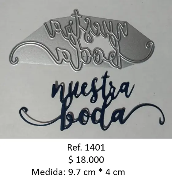 T1401 Troquel Nuestra Boda