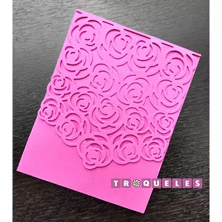 T1515 Troquel Tapa De Rosas