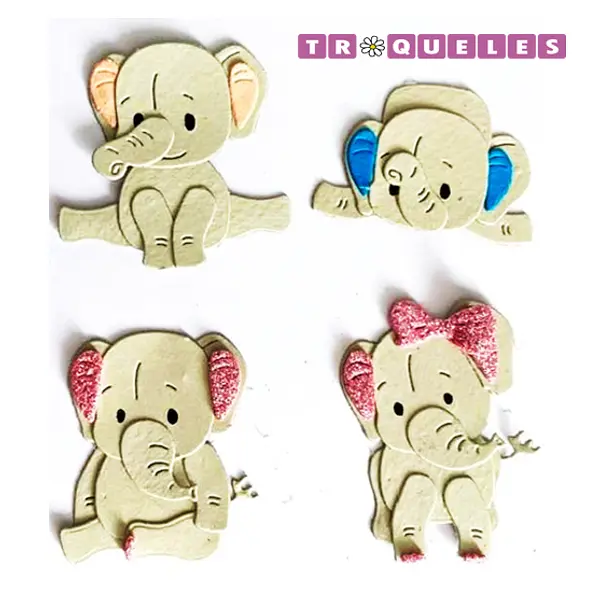 2894 Troquel Elefante Diferentes Posiciones