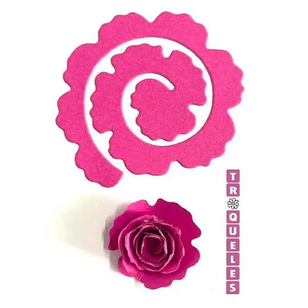 T0256 Troquel Flor De Espiral
