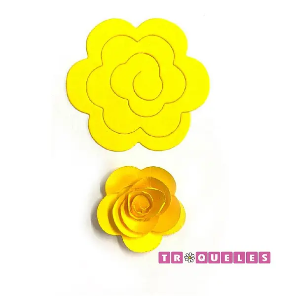 T0581 Troquel Flor De Espiral