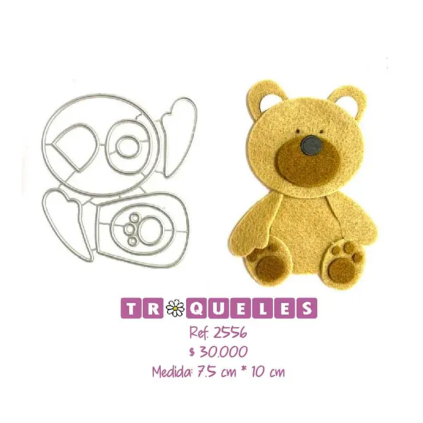 T2556 Troquel Oso