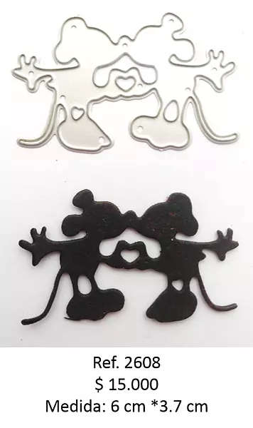T2608 Troquel Minnie Y Mickey