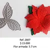 2807 Troquel Flor Navidad