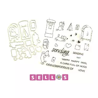 84 Sellos Perritos y Buzón de Cartas