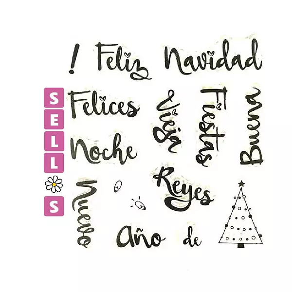 206 Sello Feliz Navidad