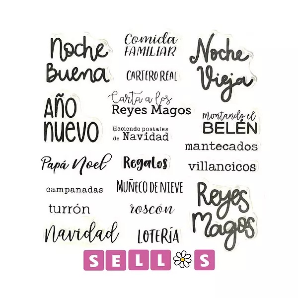 Sello Buena Noche y Año Nuevo