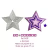 505 Troquel Estrellas Con Pespuntes * 8 Pz