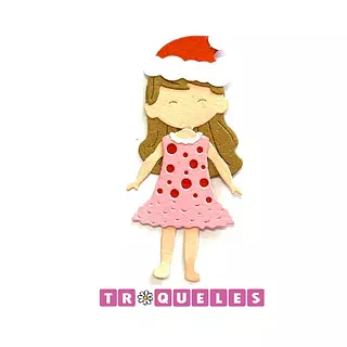 T1324 Troquel Ropa Niña Letra F