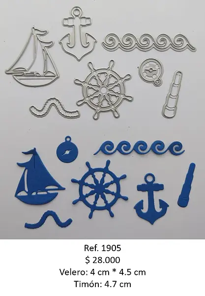 T1905 Troquel Accesorios Marineros