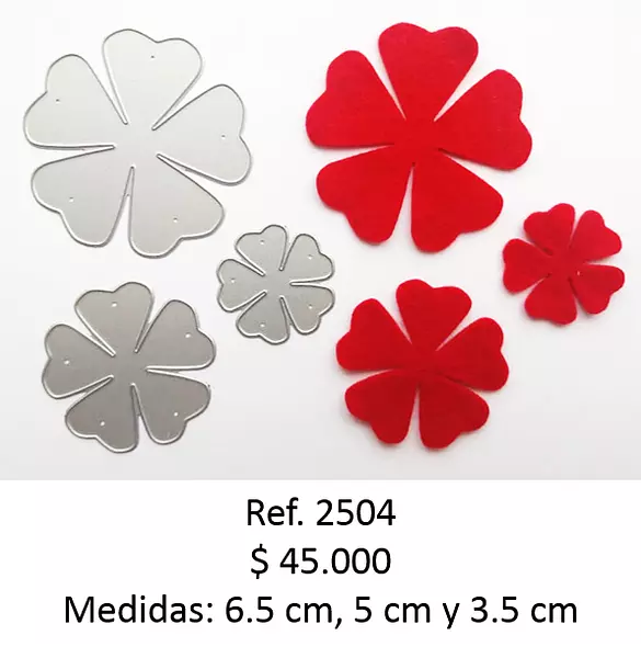2504 Troquel Flores * 3 Pz