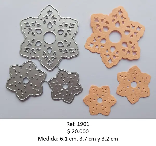 T1901 Troquel De Flor * 3 Pz