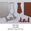 T1924 Troquel Dad, Bolsillo Y Corbata