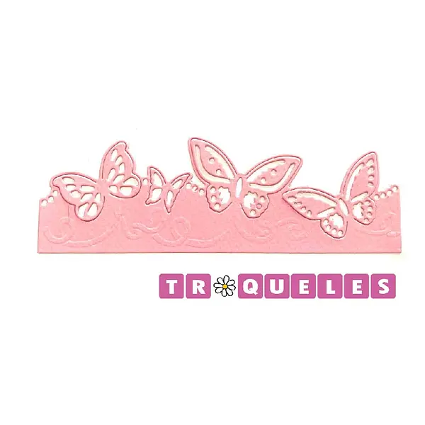 T1588 Troquel Borde Mariposas
