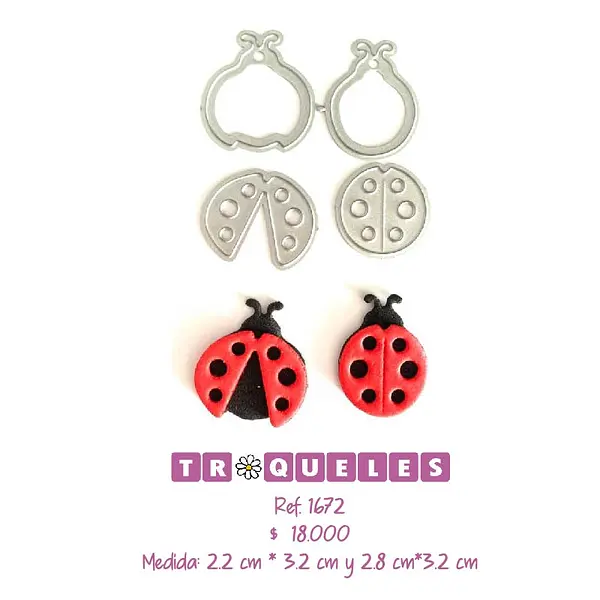 T1672 Troquel Mariquitas