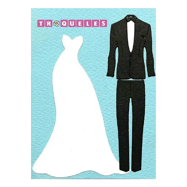 T1730 Troquel Vestido De Novios