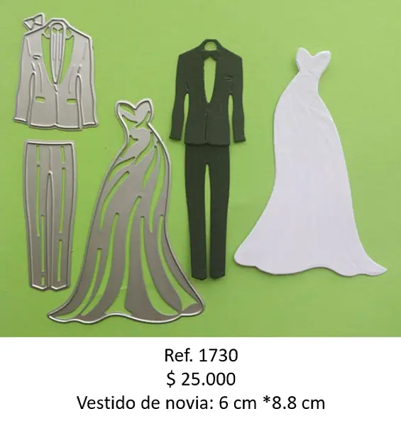 T1730 Troquel Vestido De Novios