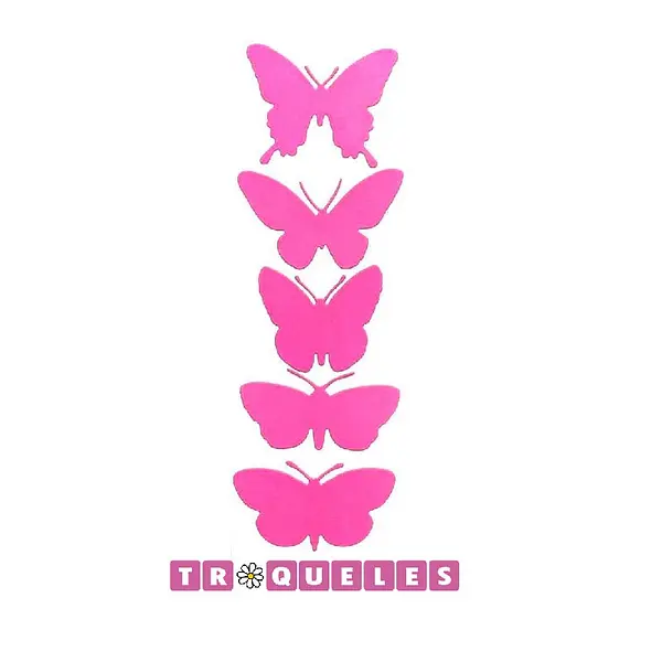T1774 Troquel Mariposas * 5 Pz